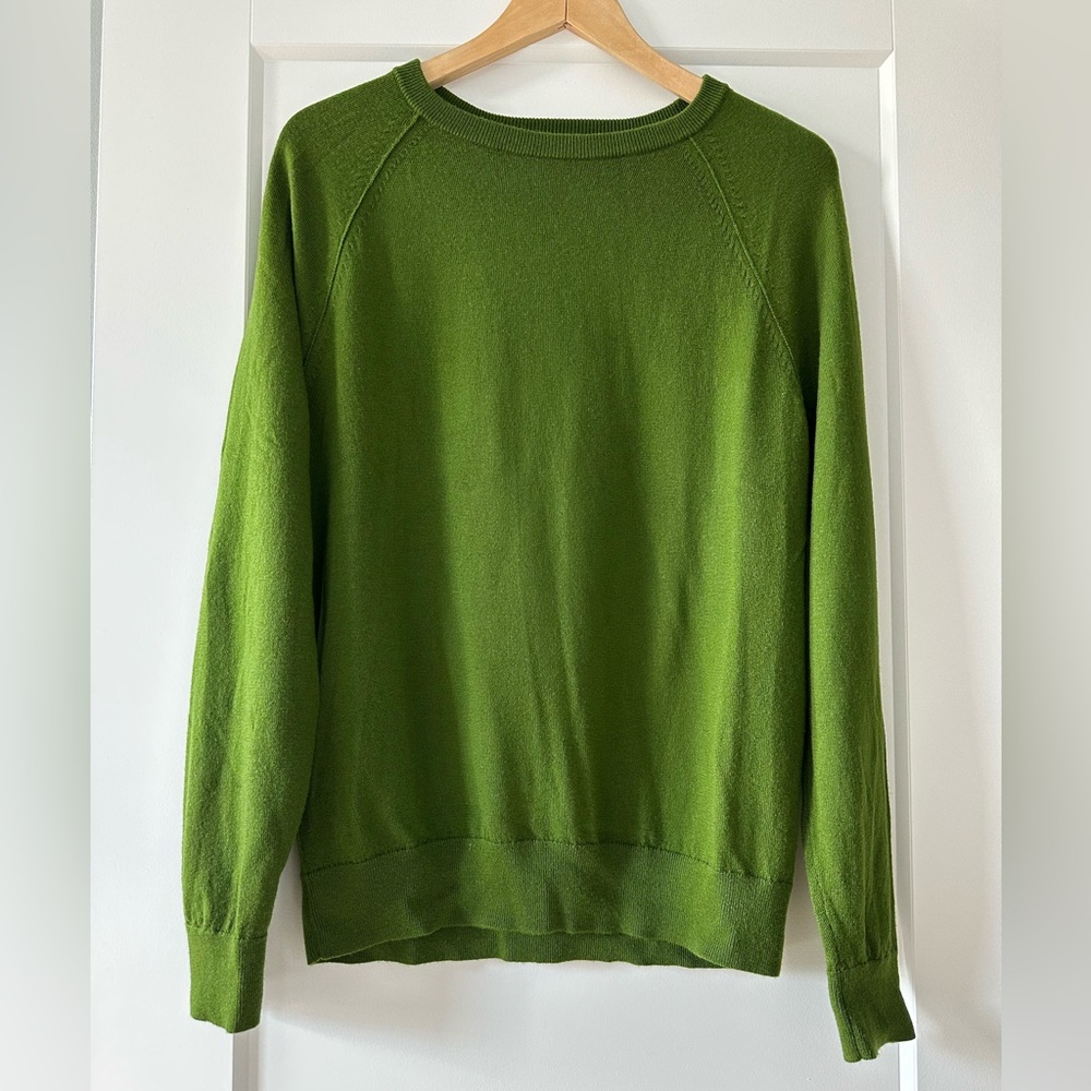 Banana Republic | Men’s green merino wool crewneck sweater (size M)